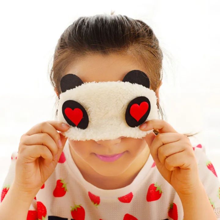 Korean version of cute panda shelter sleeping eye mask cartoon