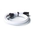 50CM SATA 3.0 III SATA3 7pin Data Cable Right Angle 6Gb/s SSD Cables HDD Hard Disk Data Cord with Nylon Sleeved(White).