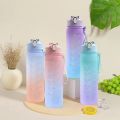Gradient Sports Water Bottle Large Capacity Outdoor Drinking Travel Gym Fitness Jugs Student Portable Cup With Straw Leak-proof.