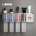 TAGL toothbrush shelf, shelf, tooth cup, electric mouthwash cup, toothbrush cup, home storage, non-perforated bathroom, wall hanging.