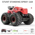 1:16 2.4Ghz 4WD Spray Remote Control Off-Road Stunt Car with Lights Sound Rechargeable Electric Toy Car. 