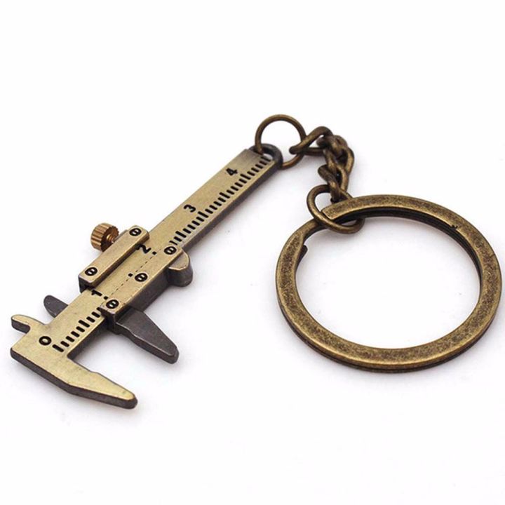 【Factory-direct】 Ruler Scale Keychain 0-4cm Ruler Gadget Mini Vernier ...