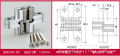 Cross concealed hinge cabinet door, sliding folding door, large angle thick door panel, wooden door screen, hidden hinge. 