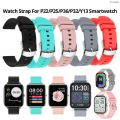 Replacement Silicone Strap for P22/P25/P36/P32/Y13/GT20 Smart Watch, Soft silicone, Black, Pink, White, Accessories 20mm, Active. 