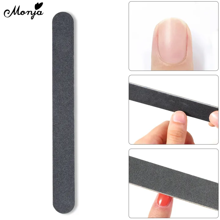 Monja%20Nail%20File%20Black%20100/180%20Grit%20Double%20Side%20Sandpaper%20Buffer%20Polishing%20Grinding%20Professional%20Manicure%20Pedicure%20Sanding%20Tools%20-%20Image%202