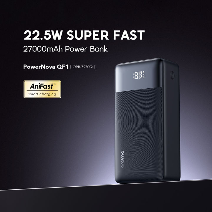 Oraimo%20PowerNova%20QF1%2027000mAh%2022.5W%20Black%20Power%20Bank%20with%20Digital%20Display(OPB-7270Q)%20-%20Image%202