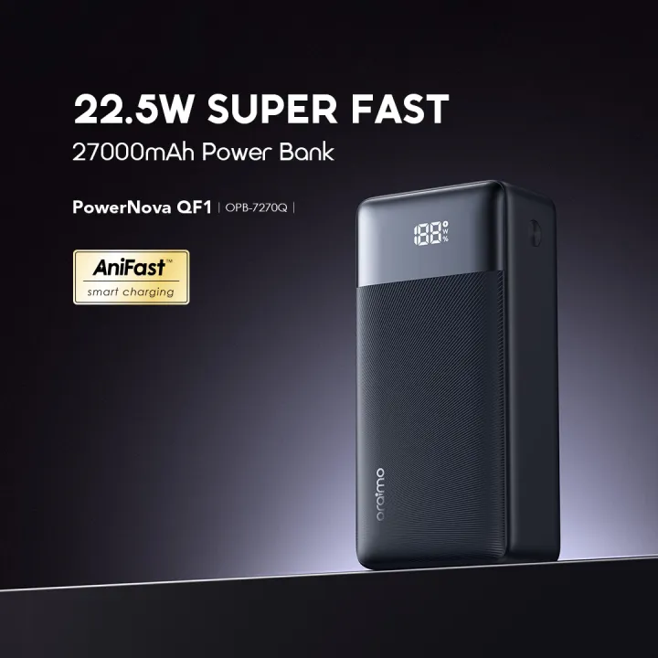 Oraimo%20PowerNova%20QF1%2027000mAh%2022.5W%20Black%20Power%20Bank%20with%20Digital%20Display(OPB-7270Q)%20-%20Image%202
