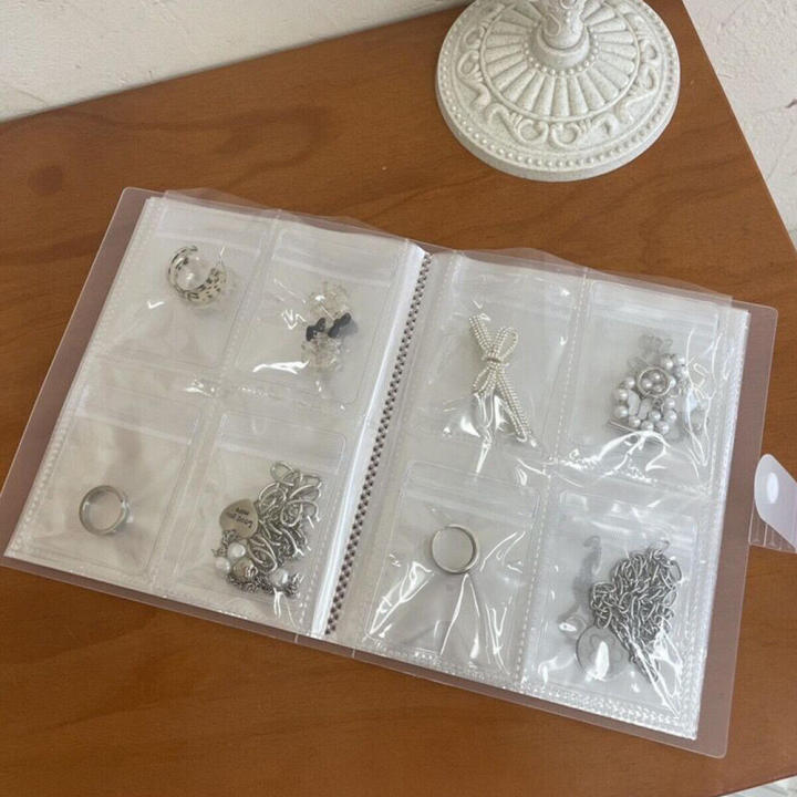 Sealing%20Bags%20Jewelry%20Storage%20Book%20Portable%20Frosted%20Transparent%20Necklace%20Organizer%20Button%20Closure%20Anti-oxidation%20Ring%20Holder%20for%20-%20Image%203