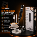 Electric Rechargeable Handheld Coffee Mixer - Perfectly Blend Your Brews With Ease.
