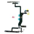 Switch Power Button And Flash Light Flex Cable With Brackets Pre-installed For iPhone 6 6Plus 6S 6SPlus. 