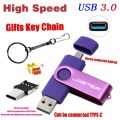 OTG Free Custom LOGO USB Flash Drive Gifts Key Chain Pen Drives High Speed Select 3.0 Low Price Select 2.0 Memory Stick U Disk.