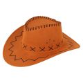 Western Cowboy Hat Outdoor Travel Leisure Men's Sunhat Faux Suede Summer Sun Protection Cool Knight Hat. 