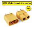 1Pair- XT60 XT-60 Male & Female Connector Plug Socket Charging Lipo Battery Cable Connectors For Battery Cables Lead Connections DIY. 