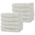 Baby Muslin Bath Towels, 10 Pack Cotton Baby Face Towel,White. 