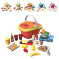 GC Kids Picnic Basket Food Toy Set Pretend Play Camping Set With Play Food For Boys Girls Birthday Gifts. 