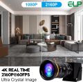 ELP HDMI USB3.0 Webcam 4K 60FPS High Speed Mini Camera IMX415 Varifocal Lens Manual Zoom HD Video Capture Camera For Fast Moving. 