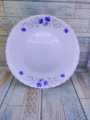 2 Pcs Opal Glass Dinner Plate  Set- Cake Plates, First Course Plates, Set of 2 Dessert Plates, Dinnerware Set, Modern Pottery Plates, Pottery Side Plate.. 
