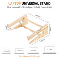 Wood Laptop Stand For MacBook Pro Universal Computer Stands For Desk Vertical Laptop Holder Wooden Laptop Riser For MacBook Air. 