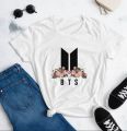 Half Sleeve Chinese Microfiber Printed T-Shirts for Women - Trendy and Comfortable Casual Wear.