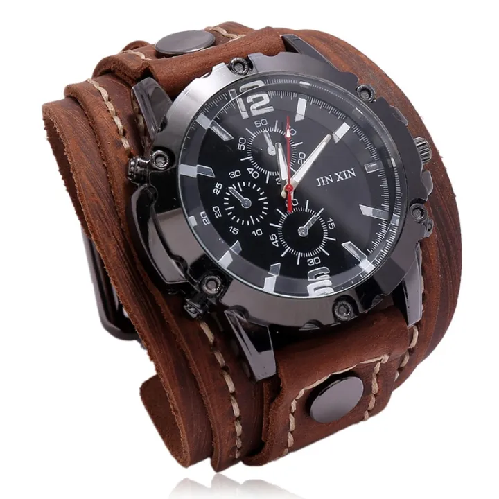 Mens%20Quartz%20Watches%20Jessingshow%20Luxury%20Wristwatch%202022%20Cowhide%20Watchband%20Punk%20Style%20Watch%20For%20Men%20Wide%20Leather%20Bracelets%20-%20Image%203