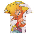 Anime Day Wind One Piece Character Luffy To Giant Soron 3d Printed T-Shirt Men And Women The Same Summer Crewneck T-Shirt. 