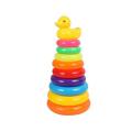 Stacking Toys Children Nesting Toys Rainbow Ring Tower Toy Stacking Game Rings For Kids. 