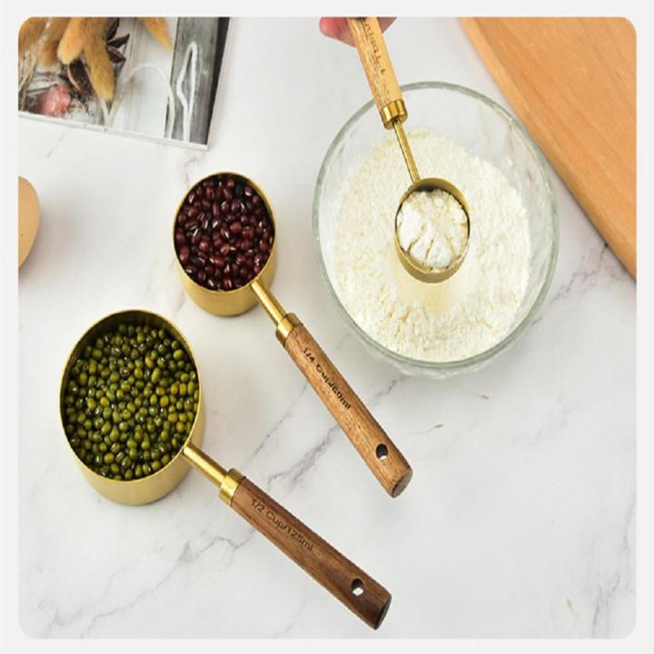 Stainless%20Steel%20Measuring%20Cup%20Spoon%20Wooden%20Handle%20Food%20Coffee%20Flour%20Kitchen%20Baking%20Tool%20Bartender%20Scale%20Measuring%20Spoon%20Cups%20Set%20-%20Image%204
