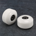 Skateboard Wheels with Bearings 52X30mm Street PU Wheels Skateboard Parts Cruiser Longboard Wheels (Set of 20) White.