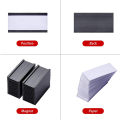 50Pcs Magnetic Label Holders with Magnetic Data Card Holders with Clear Plastic Protectors for Metal Shelf (1 x 2 Inch).