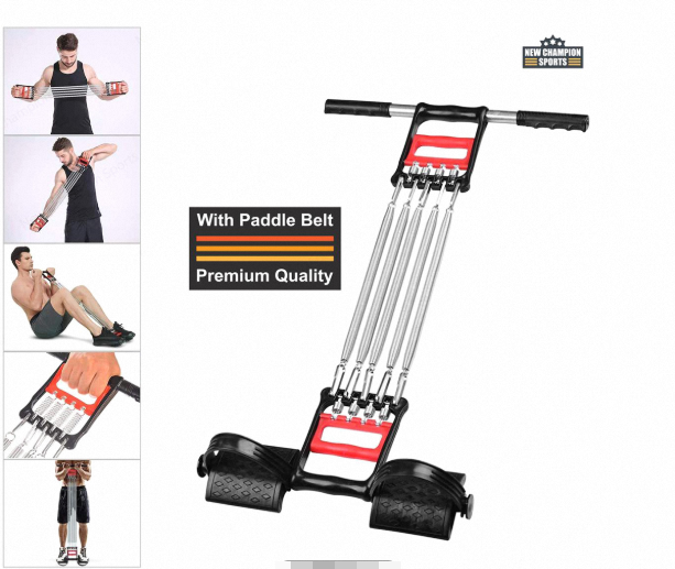 3-in-1 Tummy Trimmer Ab Exercise with Chest Expander and Hand Grip – Home Fitness Equipment for Muscle Training – Gym Equipment.