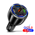 đ PD20W 4-Port Car Charger | QC3.0 + Type-C Fast Charging | 12V/24V | For All Phones & Devices.