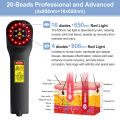 4*808nm 16*650nm Physiotherapy Equipment Cold Laser Therapy Infrared Red Light Back Neck Massager Muscle Body Relaxation Machine.