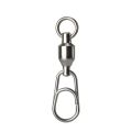Stainless Steel 10pcs Jig Rolling Swivel Fishing Tools Connecting Ring Fishhook Swivel Oval Split Rings Hooked Snap Lure Connector.