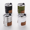 Outdoor Anti-Scalding Camping Cup High-Temperature Coffee Cup Black.