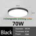 LED Ceiling Lamps 220V 70W Led Ceiling Lighting Round Lights Black White Adjustable For Bedroom Home Living Room Indoor Decor Lamp. 
