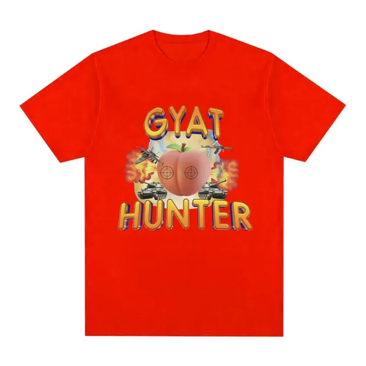 Gyat%20Hunter%20Funny%20Meme%20T-shirt%20Women's%20Fashion%20Retro%20Short%20sleeved%20T-shirt%20Casual%20Loose%20Large%20T-shirt%20Street%20Clothing%20-%20Image%202