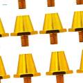12x Football Shoe Spikes Soccer Studs for Sports Competition Indoor Outdoor Gold 11mm 13mm. 