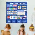 Circle Learning Center Pocket Chart for Daily Math Activities Classroom. 