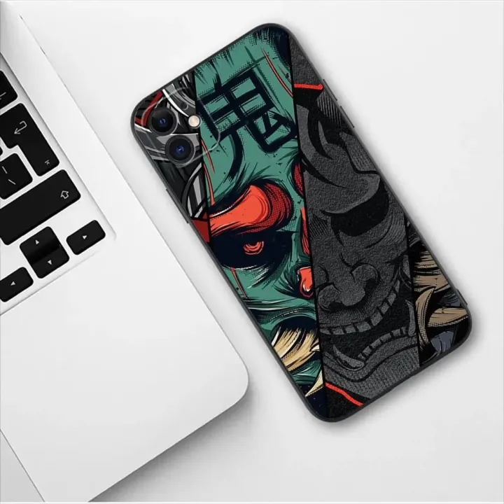 Japan%20Samurai%20Oni%20Mask%20Phone%20Case%20For%20Apple%20IPhone%2013%2012%2011%2014%20Pro%20Max%20Mini%20SE%20XR%20X%20XS%20Max%206%206S%208%207%20plus%20Fashion%20TPU%20Soft%20Cover%20-%20Image%203