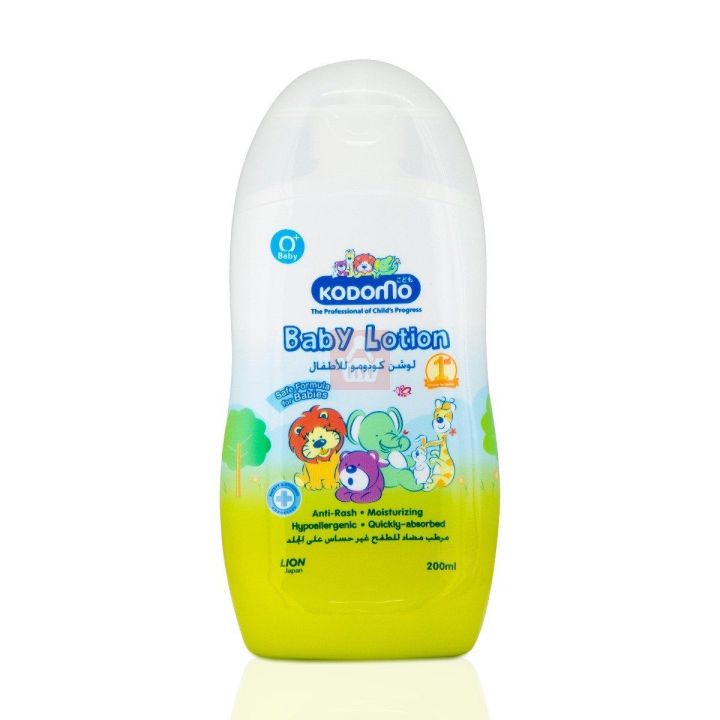 Kodomo Anti-Rash Moisturizing Baby Lotion Age 0+ - 180ml Thailand