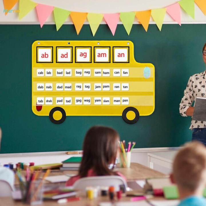 Bus%20Pocket%20Chart%20Durable%20Classroom%20Organizer%20Teaching%20Supplies%20for%20Preschool%20Learning%20Homeschool%20-%20Image%204