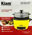 Kiam DRC-9702 Double Pot Drum Rice Cooker - 1.8L. 
