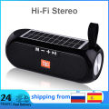 TG182 10W 1200mAh Speakers Wireless Solar Power Portable Outdoor HIFI Column Loudspeaker Waterproof Micro SD TF Card Mp3 Players. 