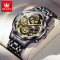 Olevs 9947 Luxury Men Watch with Chronograph. 