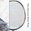 ALPSPORT DRAGON Advent 4U 26LBS Offensive Badminton Racket Embossing Technology Gold Black Racket Stringing 100% Original Design Full Carbon Fiber Rocket Suitable for Students Beginners Amateur Rsl Racket. 