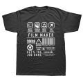 Funny Film Maker T Shirts Graphic Cotton Streetwear Short Sleeve Birthday Gifts Movie Director Filming Filmmaker T-shirt Men.