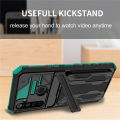 Pluscase for realme 6i/5i/5/5 s case card slot lens holder protect sleeve pin shockproof back cover.
