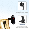 XIAOKOA UHF Wireless Instruments Saxophone Microphone Wireless Receiver Transmitter,160ft Range,Plug and Play,Great for Trumpets. 