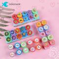 10pcs/lot Multicolor Children DIY Stamps Toy Children's Seal Cute Expression Dinosaur Cartoon Printing Kindergarten Sharing Baby Reward Toys.