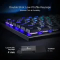 Redragon K619 Horus RGB Mechanical Keyboard Wired Gaming Low Profile Keycaps Red Switch Pro Software Supported. 